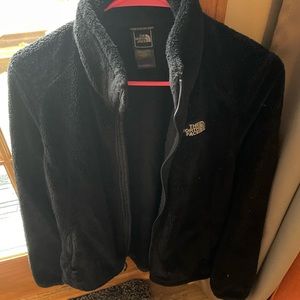 North face women’s medium black fleece jacket